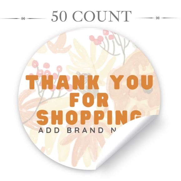 Thank You Sticker Labels - Picture 1 of 2